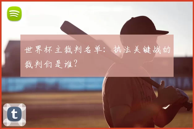 世界杯主裁判名单:执法关键战的裁判们是谁?