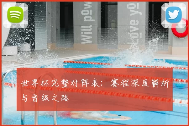 世界杯完整对阵表:赛程深度解析与晋级之路